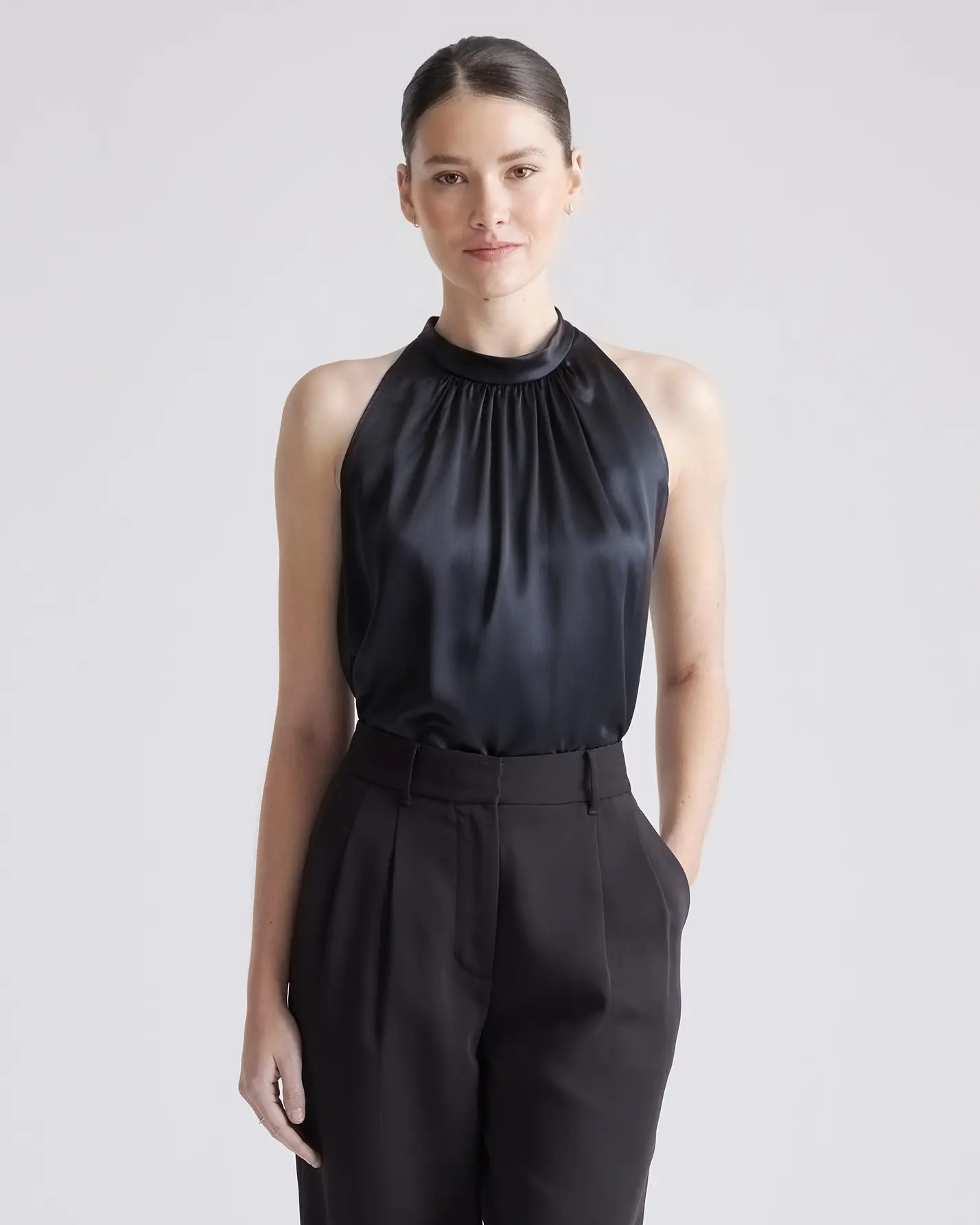 100% Washable Silk Halter Top | Quince