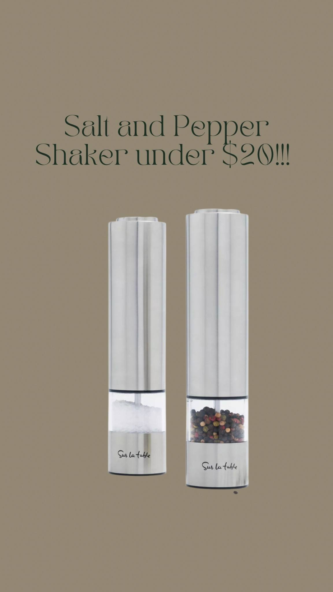 Salt and shaker on major sale under $20 from $79. This will ne a great holiday gift. 

#LTKGiftGuide #LTKhome #LTKsalealert