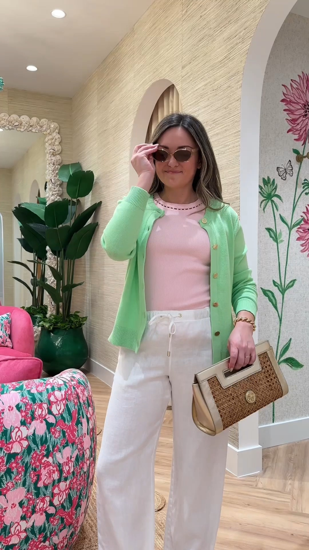 Dressing room try on at Lilly Pulitzer!! So many great dresses for Easter, but lots of pretty pieces for spring break, too. Linen pants, colorful cardigans, pearl details, and lots of prints. 

#LTKvlog #LTKootd #LTKTravel