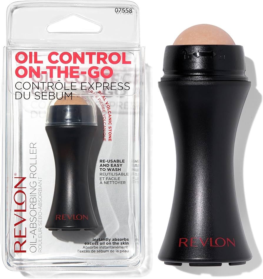 Revlon Face Roller, Oily Skin Control for Face Makeup, Oil Absorbing, Volcanic Reusable Facial Sk... | Amazon (US)