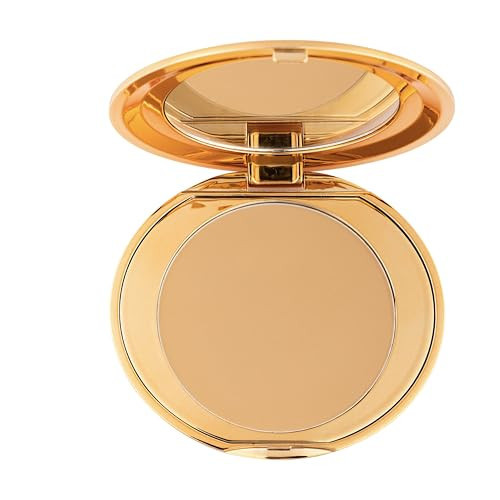 MCoBeauty Miracle Flawless Pressed Powder, Medium Warm Shade, Oil-Control, Soft-Focus Finish with Hydrating Rose Flower Extract & Sweet Almond Oil, Vegan, Cruelty Free Cosmetics | Amazon (US)