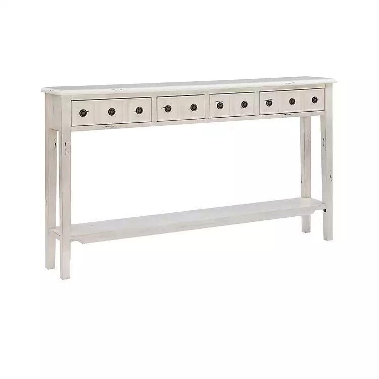 Paloma Cream 4-Drawer Console Table | Kirkland's Home