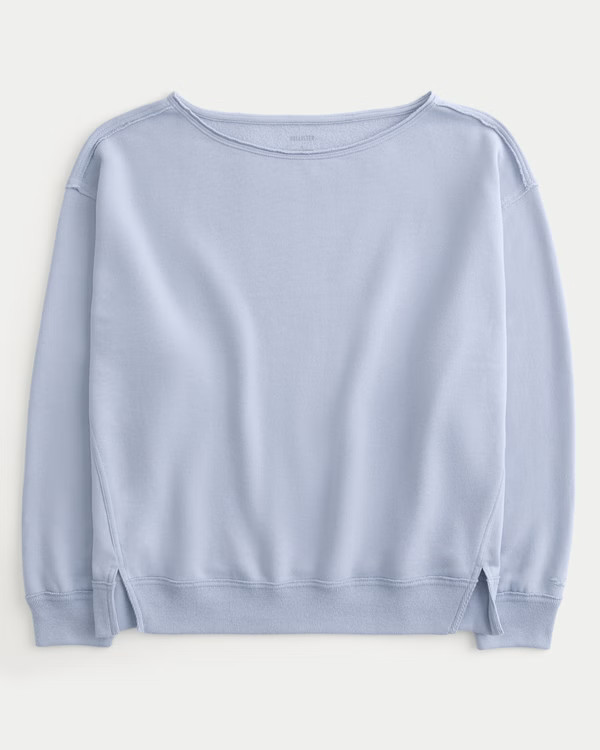 Damen Schulterfreies Oversize-Sweatshirt | Damen Oberteile | HollisterCo.com | Hollister (EU)