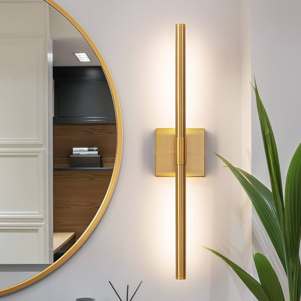 Bathroom Vanity Light Fixtures Over Mirror 24 inch LED Vanity Lights 4000K Morden Wall Sconce Pic... | Amazon (US)