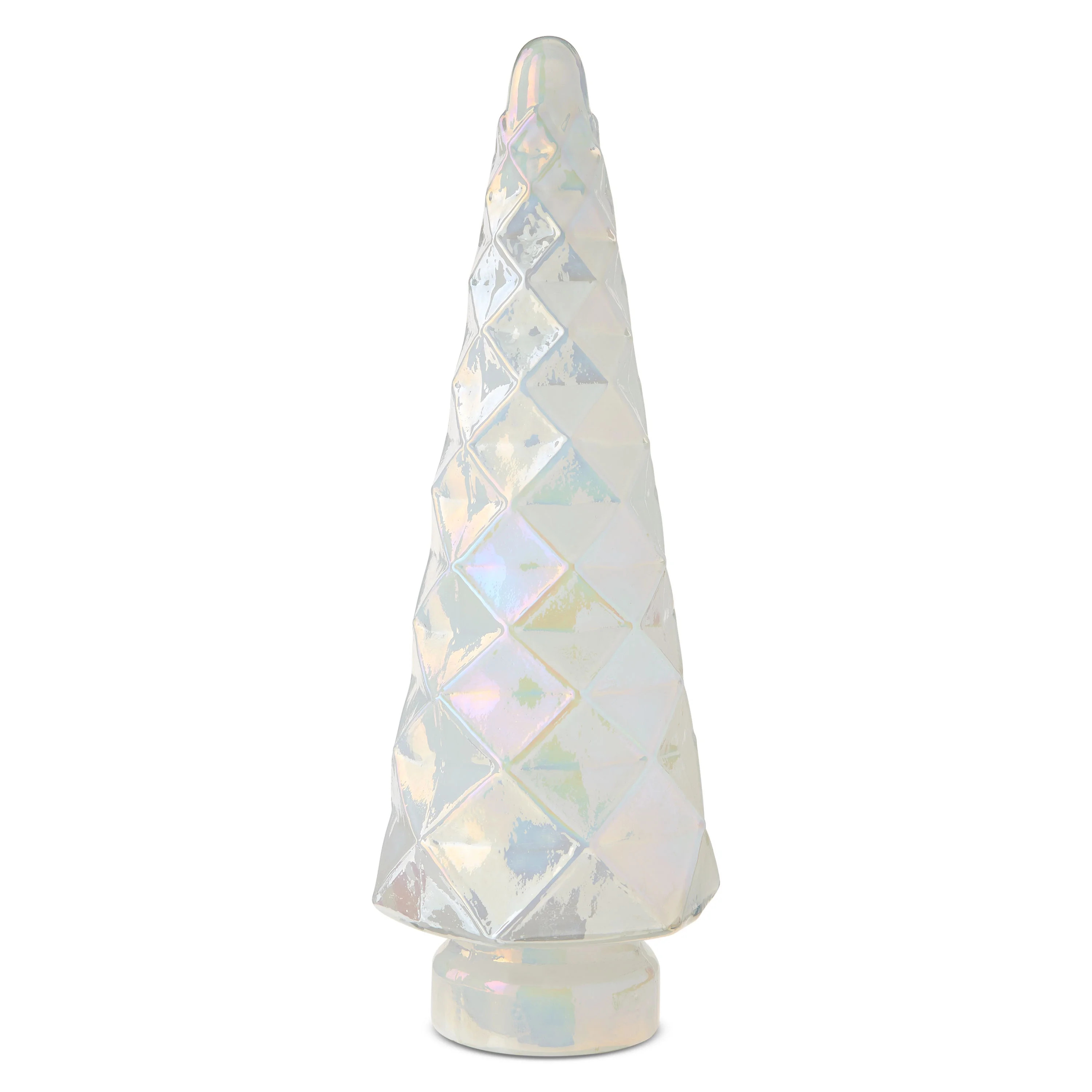 Glass Christmas Tree Decoration, White, 15", by Holiday Time | Walmart (US)