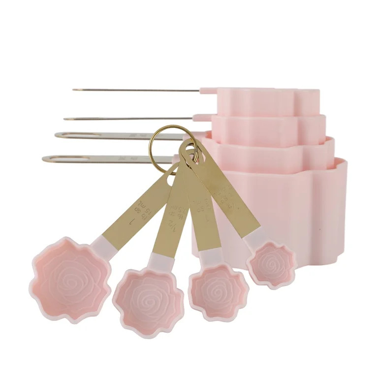 CWC 8 PIECE MEASURING SPOONS & CUPS SET LT PINK | Walmart (US)