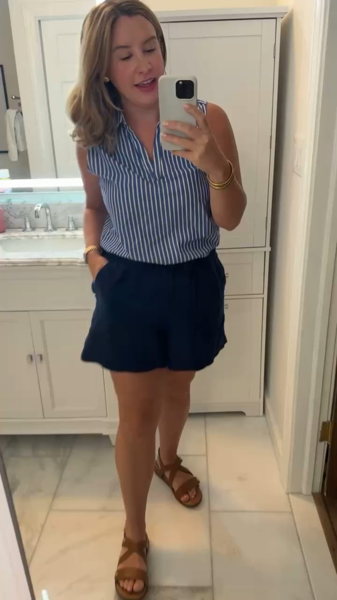 Talking through some of my outfits that came with me to Paris! Love these shorts and classic top paired together. Perfect for hot days

#LTKStyleTip #LTKMidsize #LTKTravel