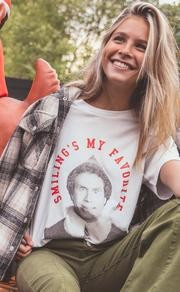 friday + saturday: smiling's my favorite t shirt | RIFFRAFF