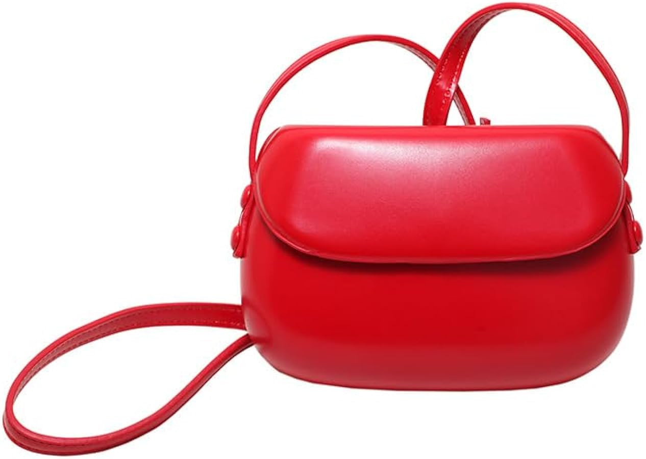 Mini Solid color crossbody saddle bag for women Retro Flap Shoulder bag lady fashion handbag purs... | Amazon (US)