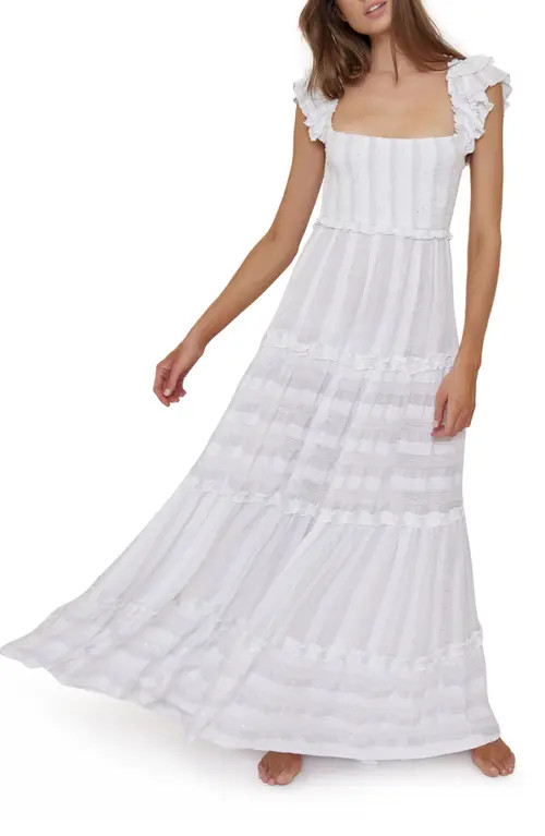 PQ SWIM Victoria Cover-Up Dress in Water Lily at Nordstrom, Size Medium | Nordstrom