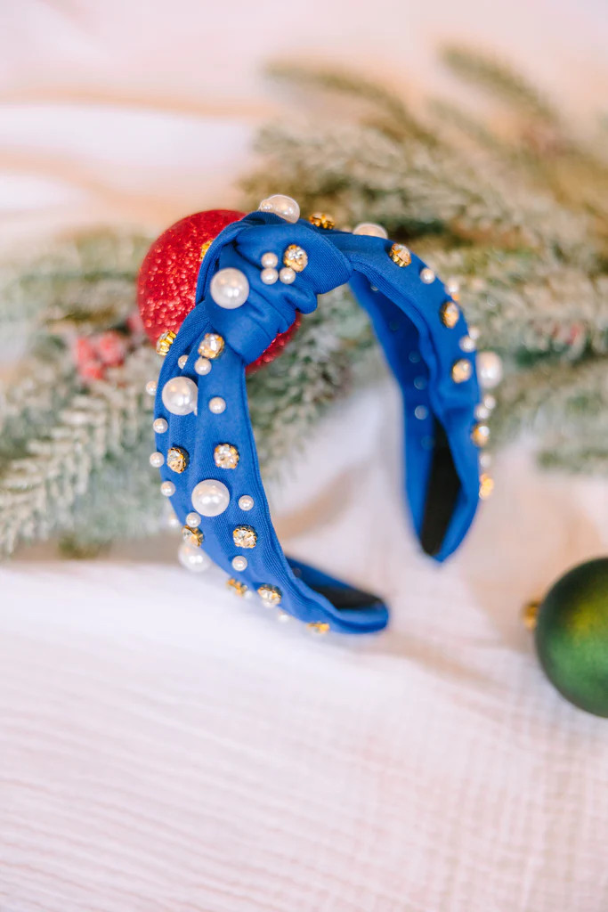 All In Blue Embellished Headband | The Mint Julep Boutique