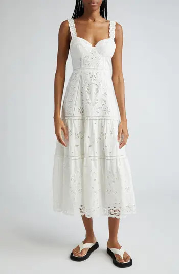 FARM Rio Richillieu Broderie Anglaise Sundress | Nordstrom | Nordstrom