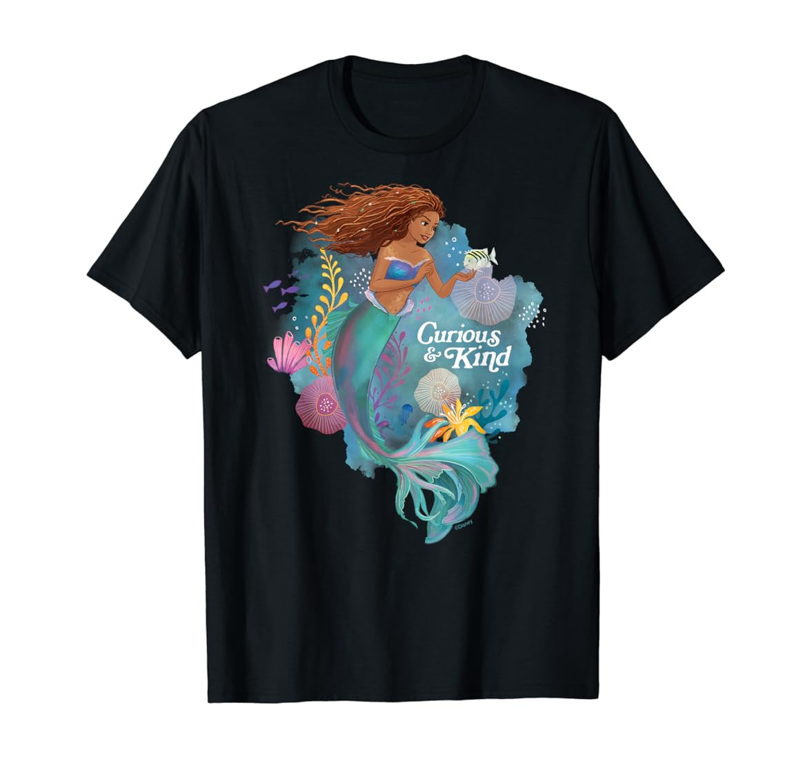 Disney The Little Mermaid Ariel Curious & Kind T-Shirt | Amazon (US)