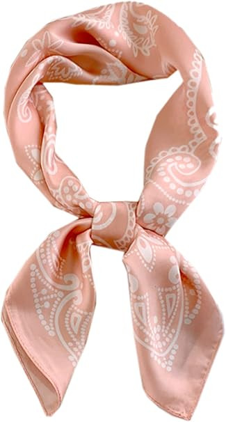 GUZOSJO Square Silk Feeling Scarf Medium Satin Hair Scarf Bracelet Gift For Women 27.5 × 27.5 in... | Amazon (US)