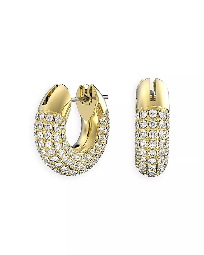 Dextera Pavé Tubular Huggie Hoop Earrings in Gold Tone | Bloomingdale's (US)