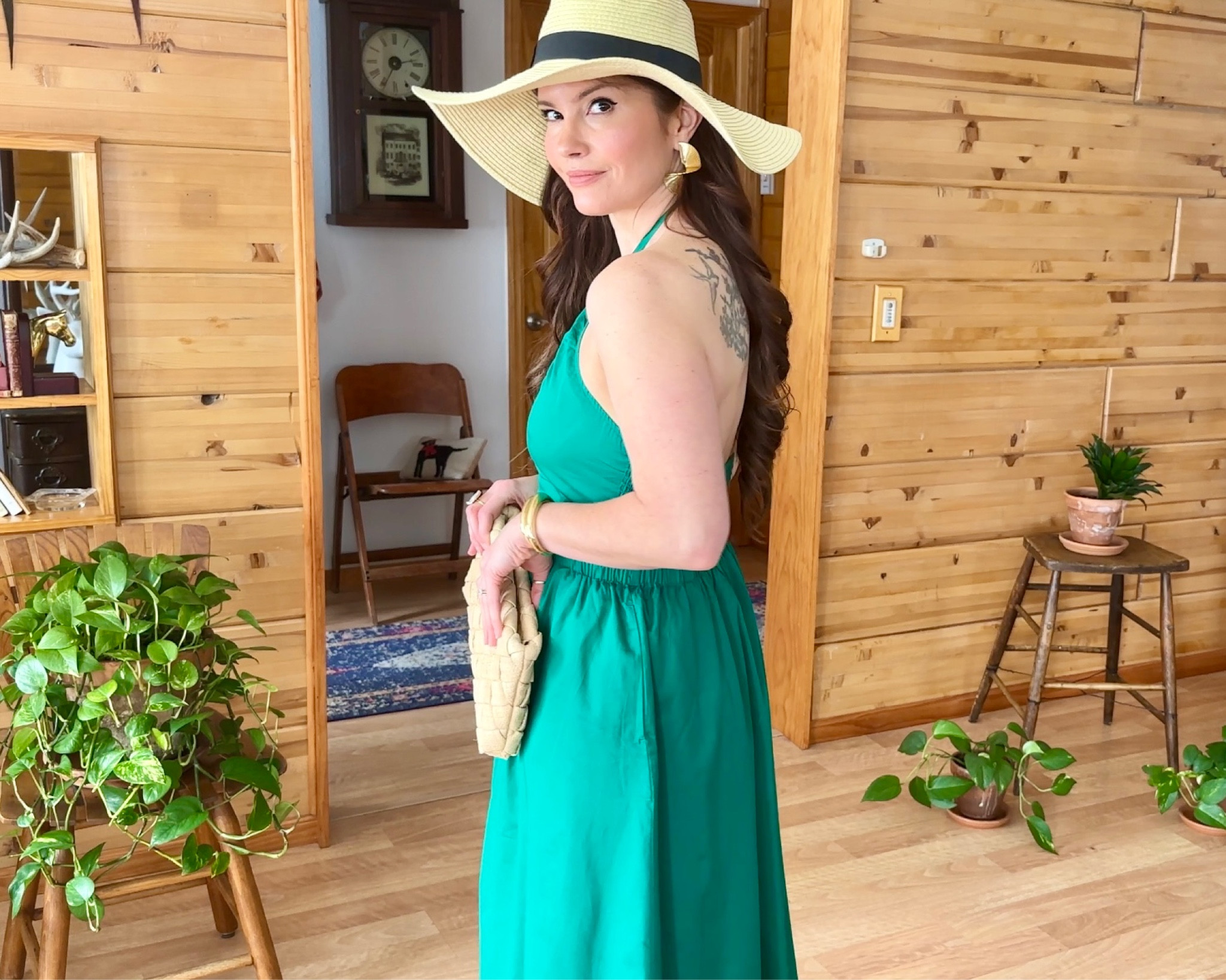 Spring dress trend no. 4: DOPAMINE COLORS. The halter dress, the hat… I’ll meet you in Dallas circa 1984. 

#LTKSeasonal #LTKunder100
