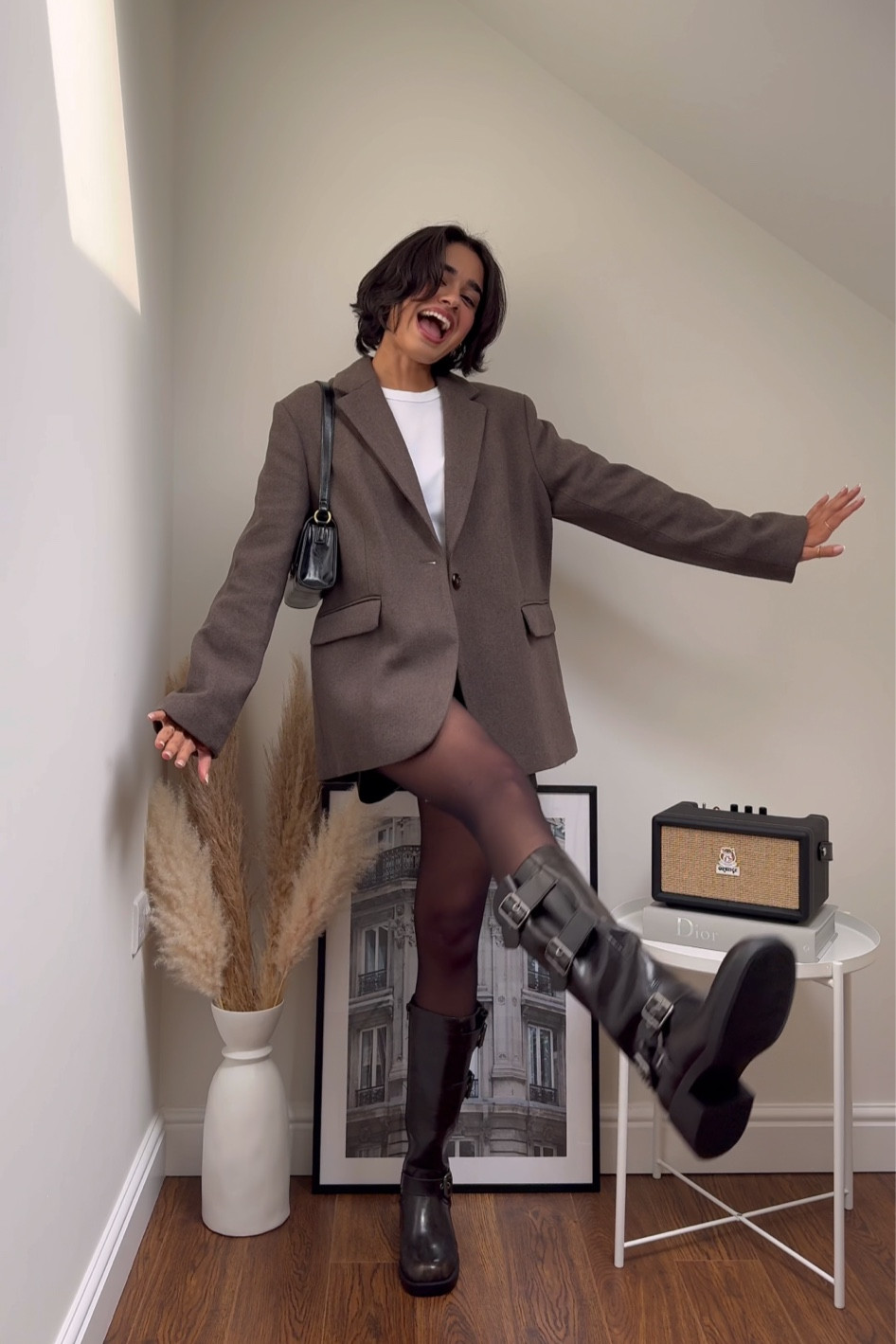 Autumn outfit inspiration, fall outfit, brown blazer, black biker boots, classy street style, fall style 

#LTKautumn #LTKshoes #LTKeurope