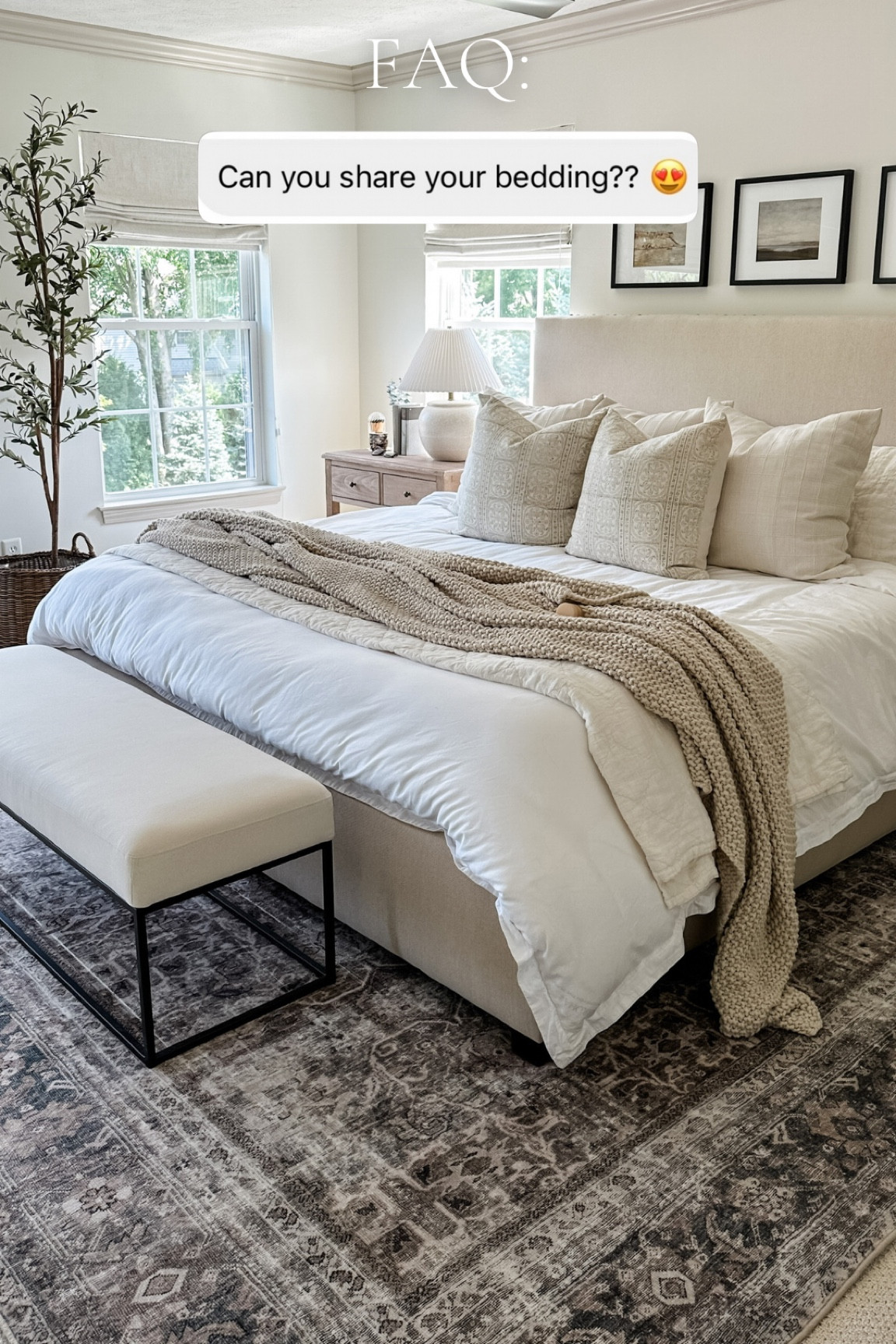My bedding is linked here + more bedroom details! 

#cozy #masterbedroom #neutralbedroom 

#LTKSeasonal #LTKstyletip #LTKhome