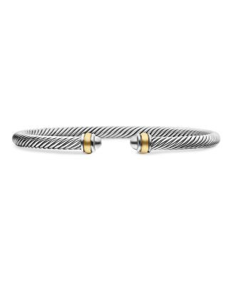David Yurman  Classic Cable Bracelet in Sterling Silver with 18K Yellow Gold, 4mm  | Bloomingdale... | Bloomingdale's (US)