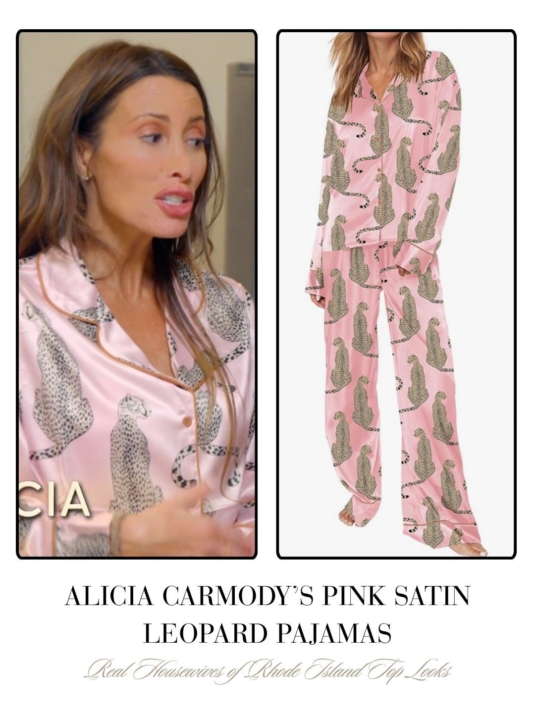 Alicia Carmody’s Pink Satin Pajamas