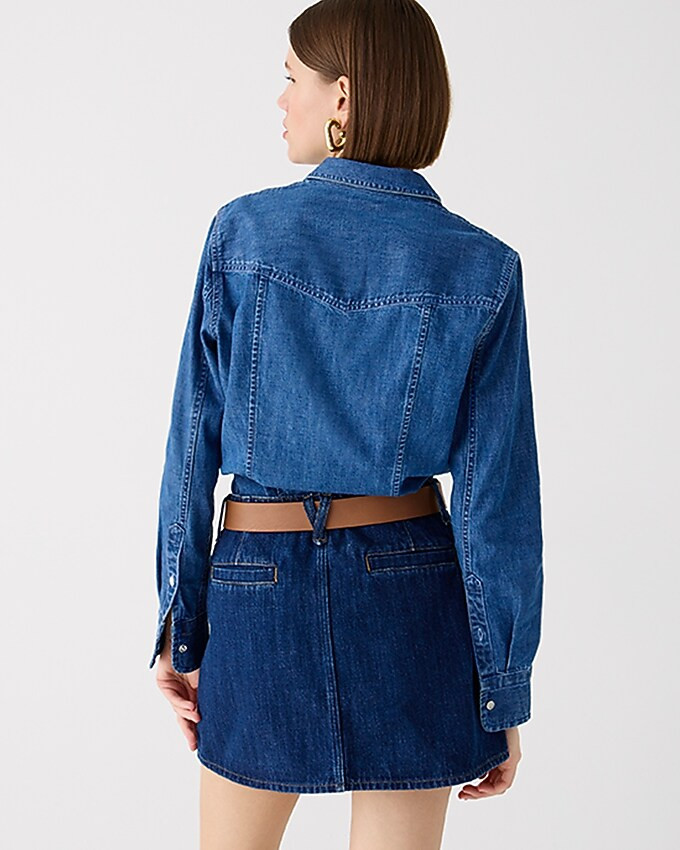 Wren slim western chambray shirt in Villere wash | J. Crew US