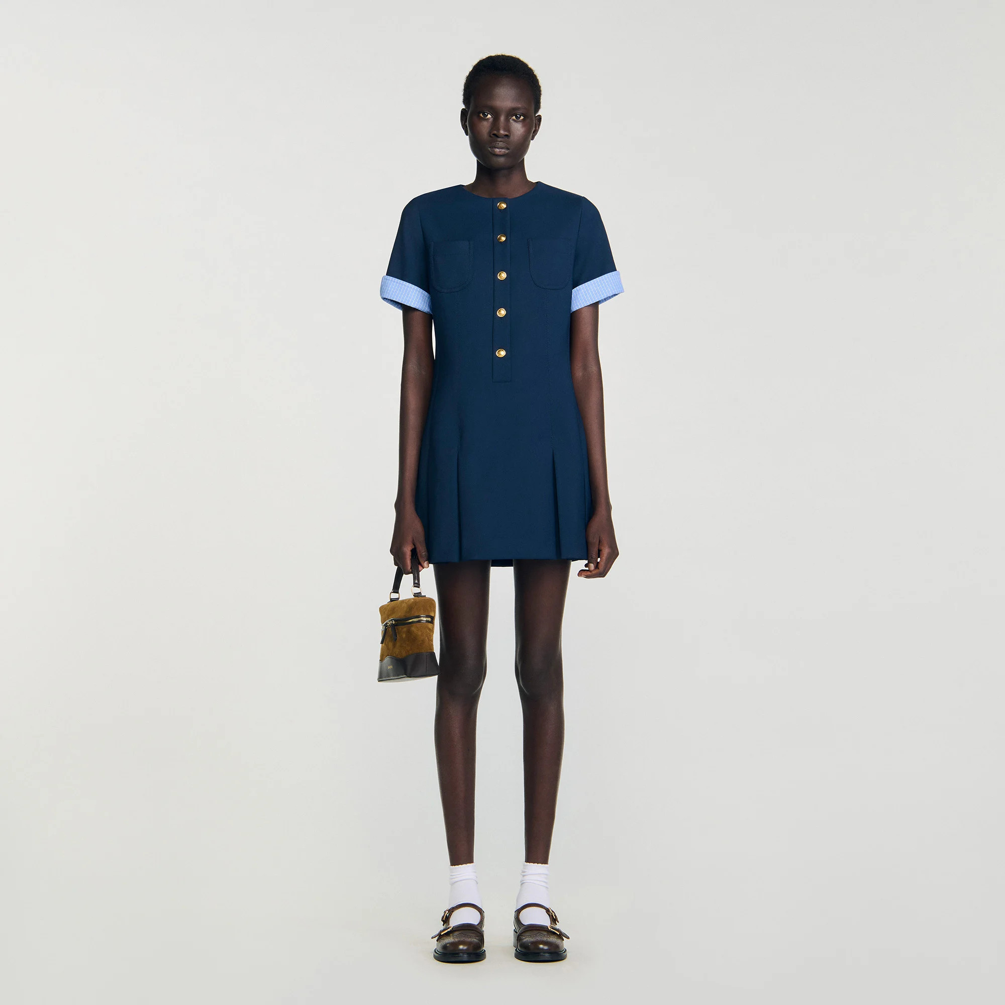 Mini pleated dress | Sandro US | Sandro-Paris US