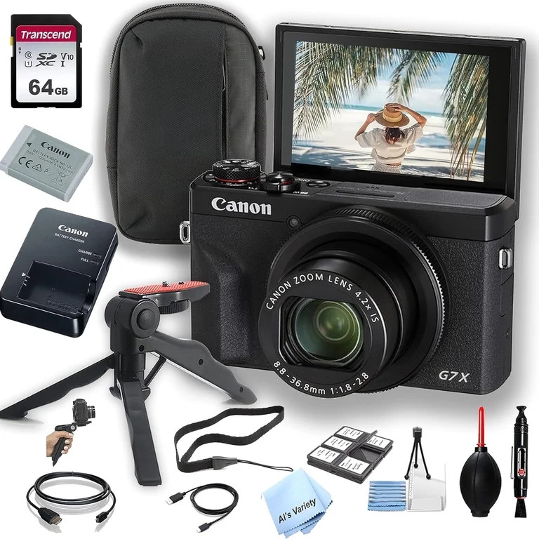 Canon PowerShot G7 X Mark III 20.2MP CMOS Point & Shoot Digital Camera, Black, 1 - Walmart.com | Walmart (US)