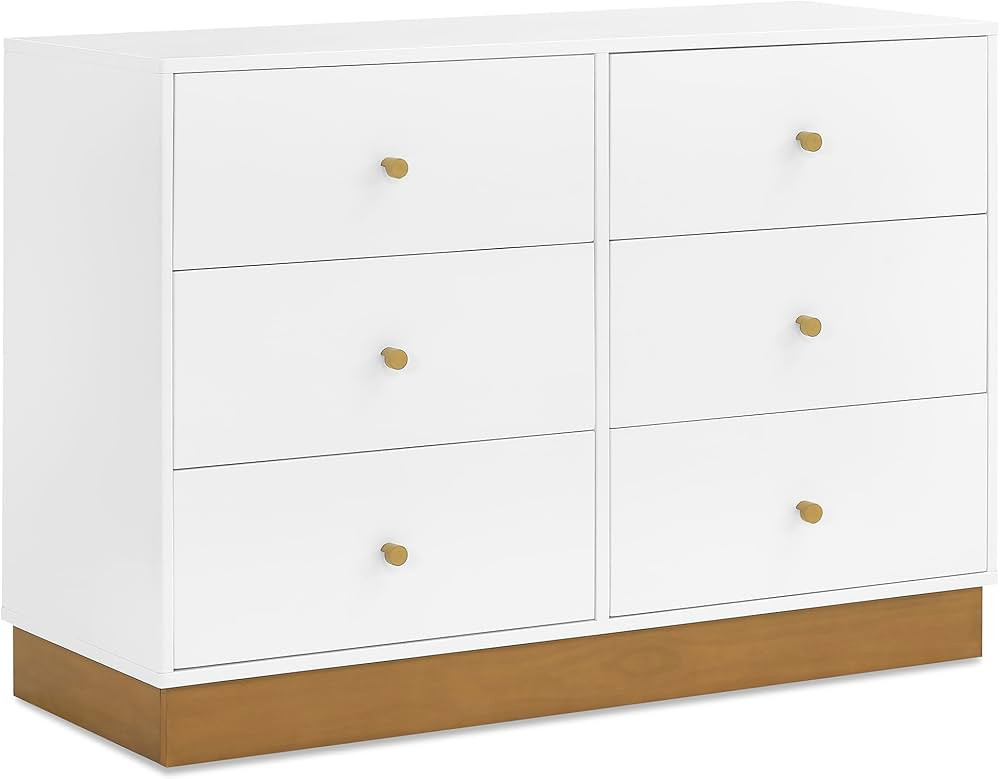 Delta Children James 6 Drawer Dresser, Bianca White/Acorn | Amazon (US)
