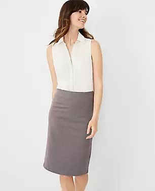 Sleeveless Essential Shirt | Ann Taylor (US)