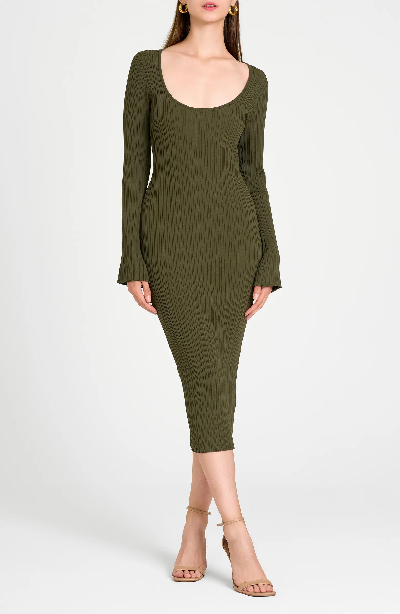 Alexi Long Sleeve Rib Dress | Nordstrom