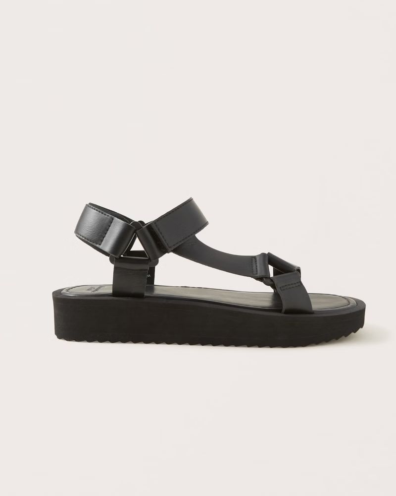 Sporty Flatform Sandals | Abercrombie & Fitch (US)