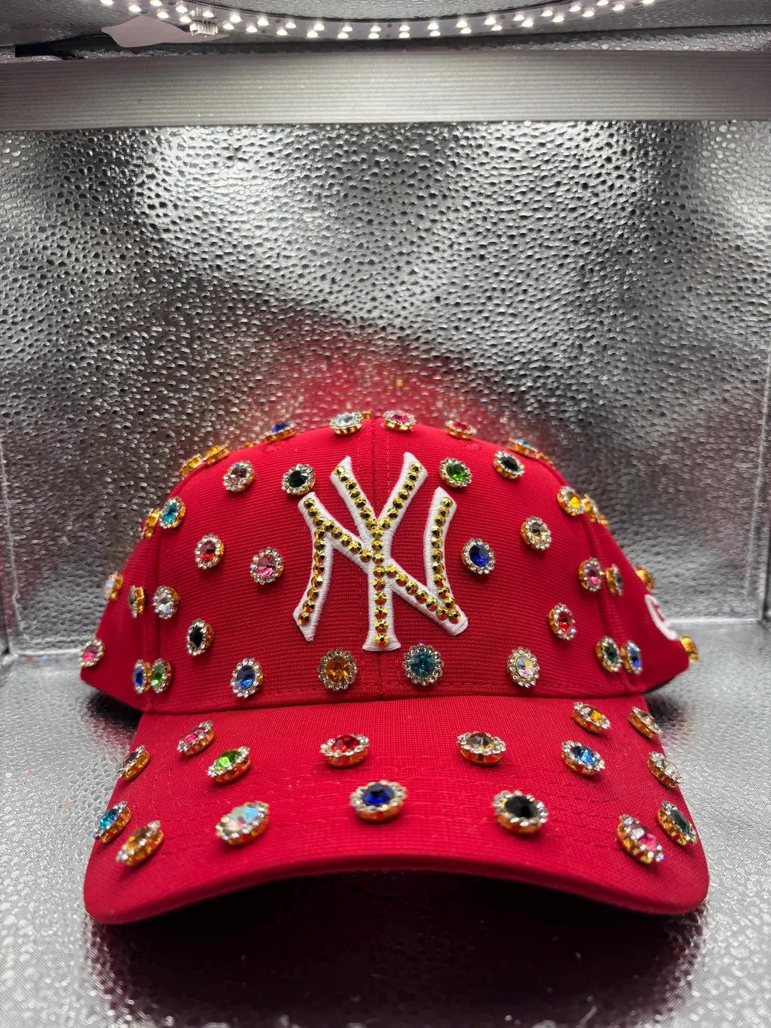 Blinged Out Red NY Yankees Hat - Etsy | Etsy (US)