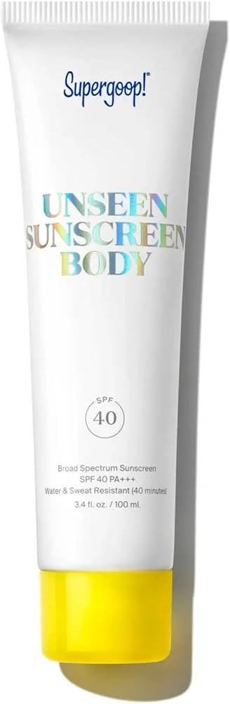 Supergoop! Unseen Sunscreen Body SPF 40 - Invisible Sun Protection - 3.4 fl oz - Weightless & Sce... | Amazon (US)