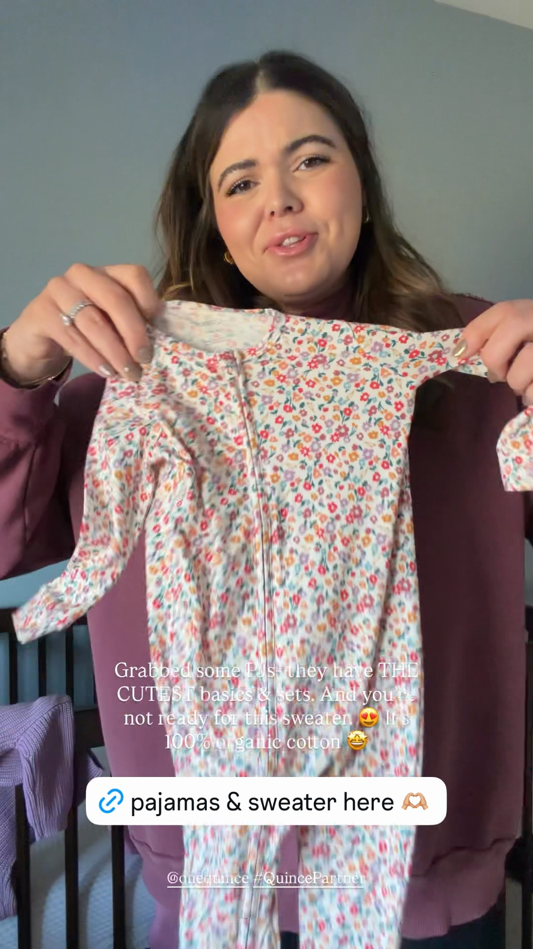 How cute are these pajamas and this little sweater - I’m obsessed! I’ll also link theSleep bag we’ve been using for Scottie now that she’s rolling over! Quince has the highest quality but most affordable products (not only for you and your home) but also your baby! They’re so soft, the cutest colors and prettiest prints  

#QuincePartner @Quince 
