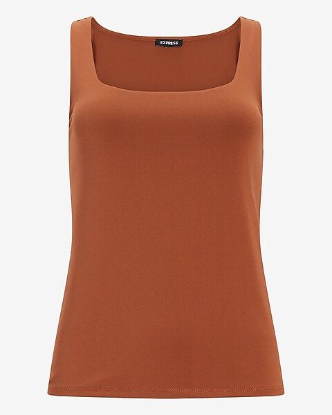 Fitted Double Layer Square Neck Tank | Express