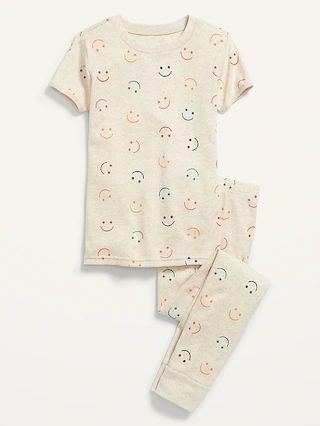 Gender-Neutral Graphic Snug-Fit Pajama Set For Kids | Old Navy (US)