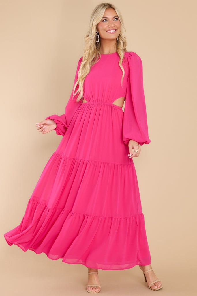 That's Rich Hot Pink Maxi Dress | Red Dress 
