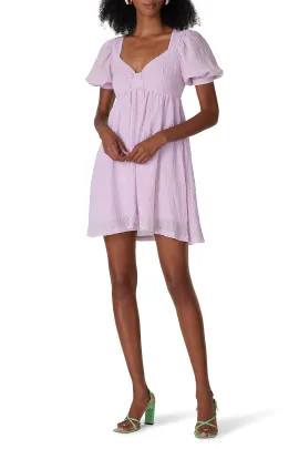 Lilac Babydoll Dress | Rent the Runway