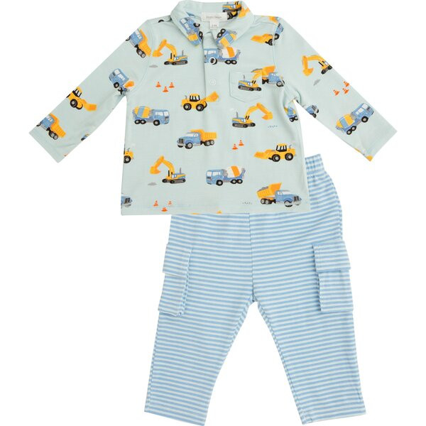 Con Polo top and Pant,Blue | Maisonette