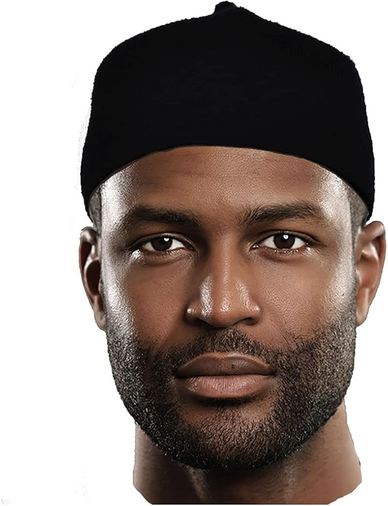 Dupsie's Black Wool Felt Igbo Cap African Fez Kufi Hat | Amazon (US)