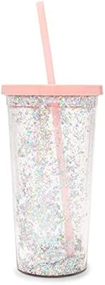 Ban.do Metallic Deluxe Sip Sip Insulated Tumbler With Reusable Silicone Straw, 20 Ounces, Glitter... | Amazon (US)