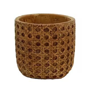 4.4" Brown Cane Cement Pot by Ashland® | Michaels Stores
