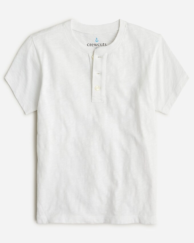 Boys' short-sleeve garment-dyed henley | J. Crew US