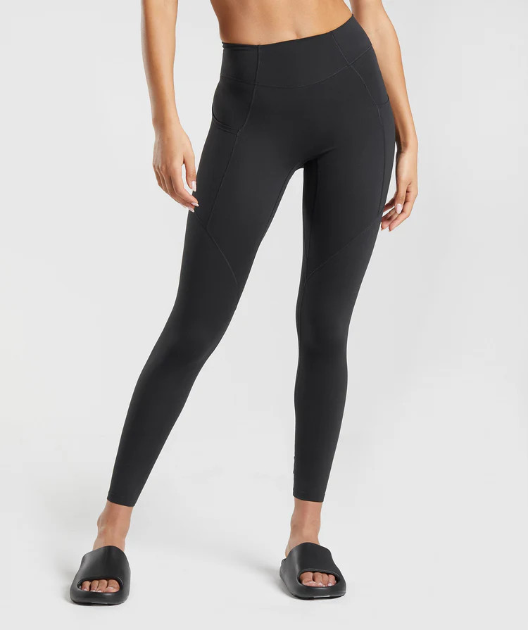 Gymshark Whitney Everyday Pocket Leggings - Black | Gymshark US