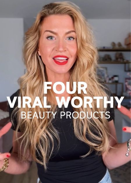 Four viral worthy beauty products I love all from @walmart. My favorite gradual tanner (I use the dark shade), hair cream, 1” curling iron (mine is gold but the one linked is the exact same one just black, and my lip liner in shade “Hot Red”

#walmartpartner #Walmartfinds @shop.ltk #liketkit 

#LTKbeauty