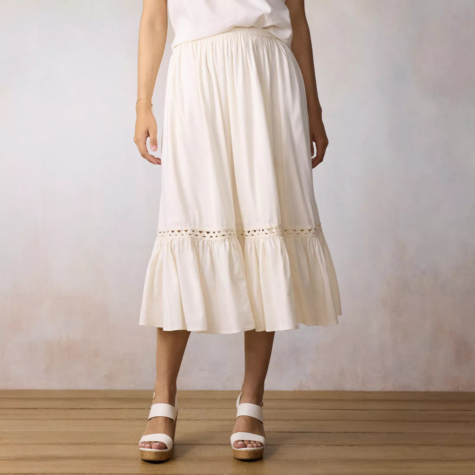 Women's LC Lauren Conrad Gathered Trim Skirt | Kohl's