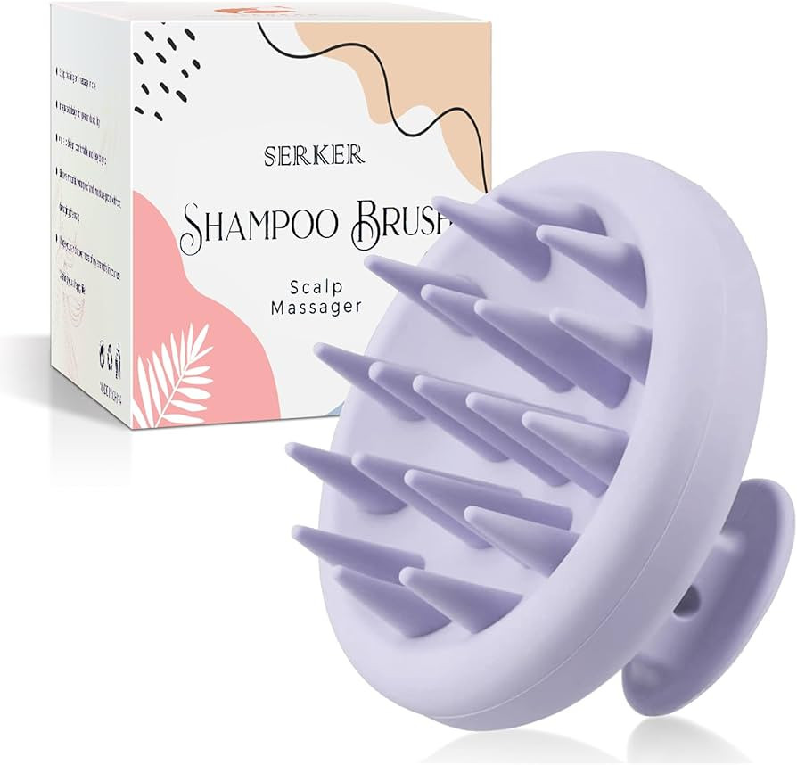 SERKER Kopfhaut Massagebürste Shampoo Bürste,Silikon shampoo haarbürste, scalp massager zum Pe... | Amazon (DE)