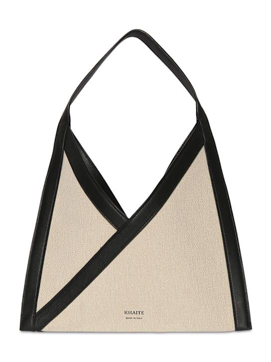 Small Sara canvas & leather tote bag | Luisaviaroma