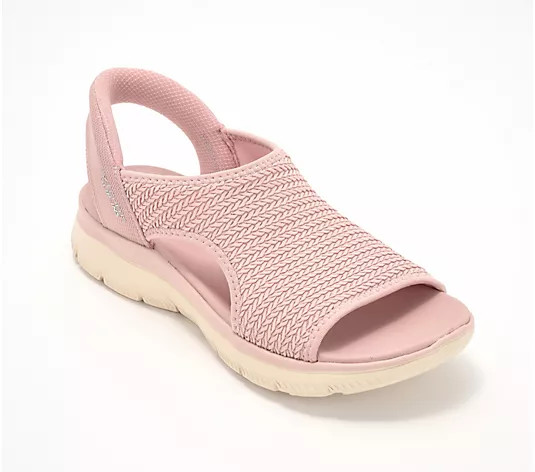 Skechers Slip-ins Summits Knit Sandals - Sweetly Evolved - QVC.com | QVC