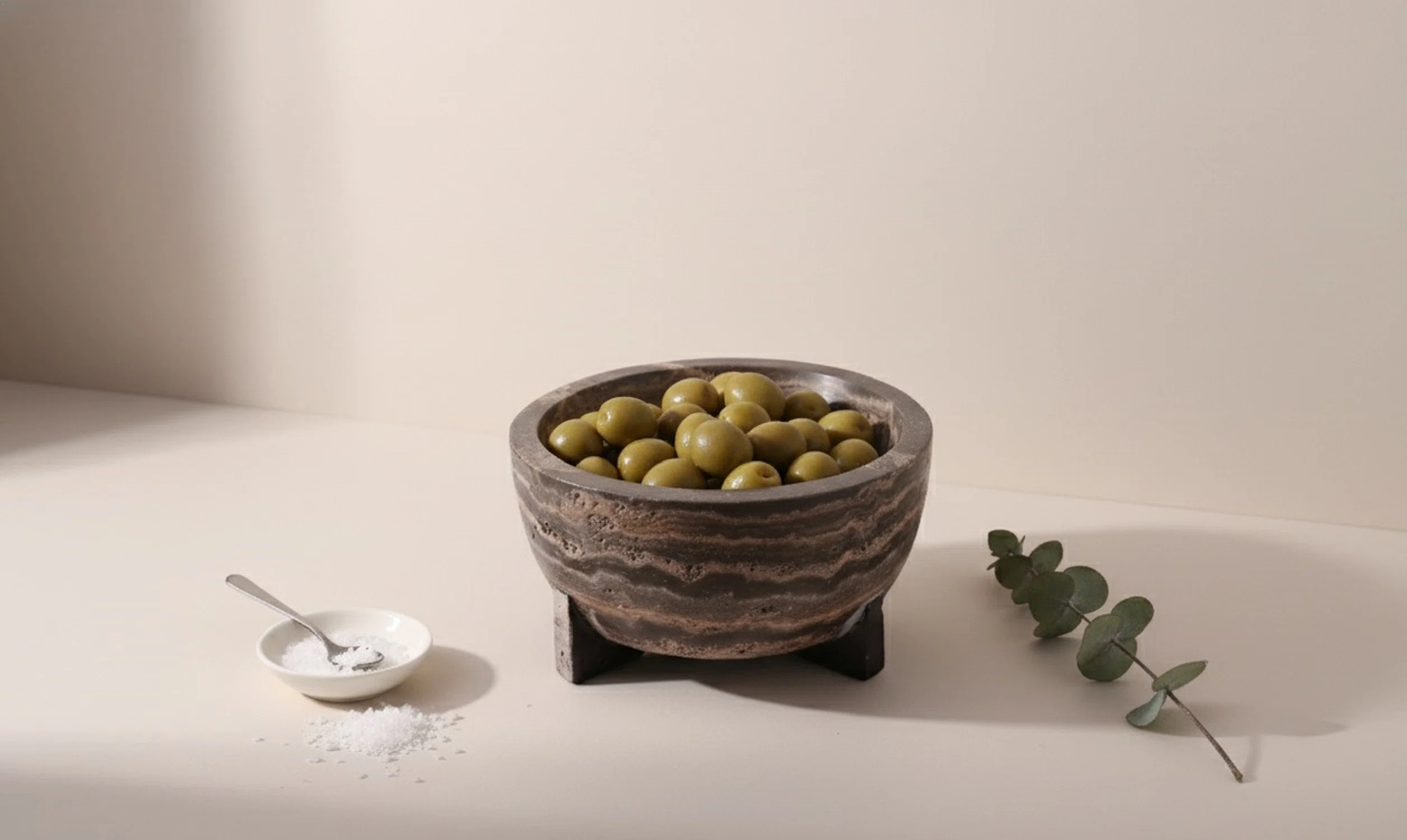 Travertine Bowl Large Cream | Wayfair North America